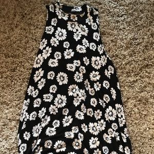 High neck mod floral dress 70’s